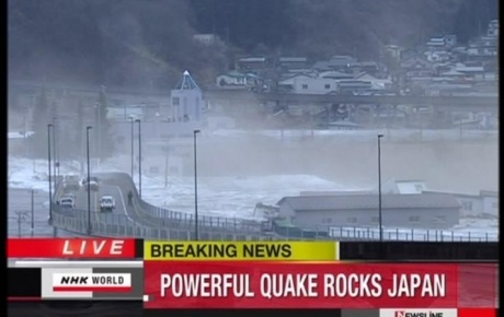 Japonyada 8.9 büyüklüğünde deprem !