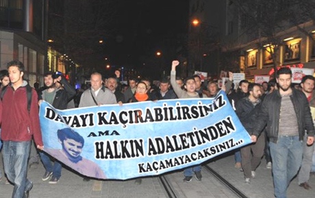 Eskişehirde Ali İsmail Korkmaz protestosu