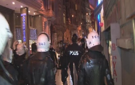 Taksimde polis müdahalesi!