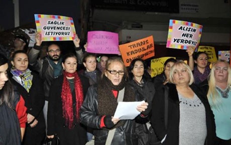 Transseksüel saldırısı protesto edildi