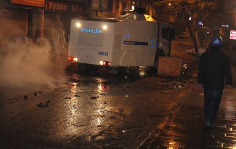 Beyoğlunda polis müdahalesi