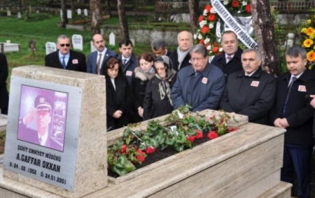 Ali Gaffar Okkan, mezarı başında anıldı