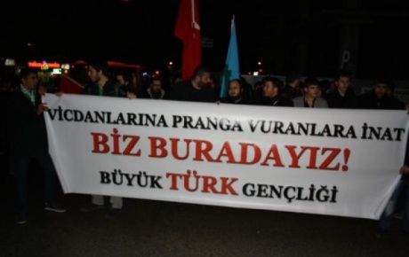 MHPye yapılan saldırıyı protesto eden grup BDPye yürüdü