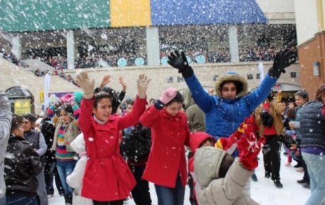 Mersinde 2. Kar Festivali başladı