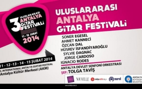 Uluslararası Antalya Gitar Festivali başlıyor