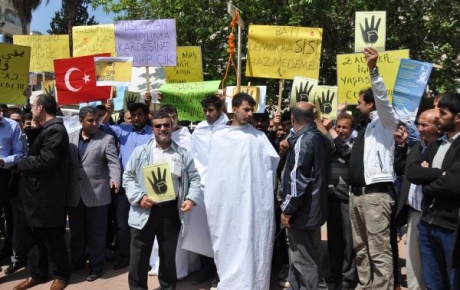 İdam sehpalı Mısır protestosu
