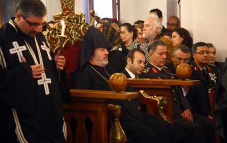 Kilisede şehit cenaze töreni