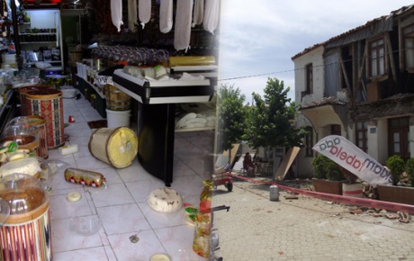 İşte deprem sonrası Gökçeada!