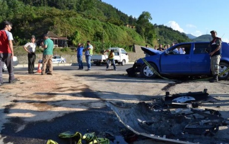 Trabzonda korkunç kaza