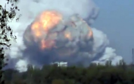 Donetskte kimya fabrikası havaya uçtu