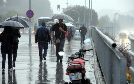 Marmarada yağmur alarmı