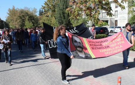 Üniversitede Kobani eylemlerindeki ölümlere tepki