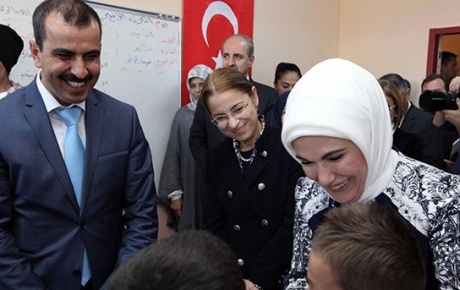 Emine Erdoğan, Suriyeli sığınmacılarla görüştü