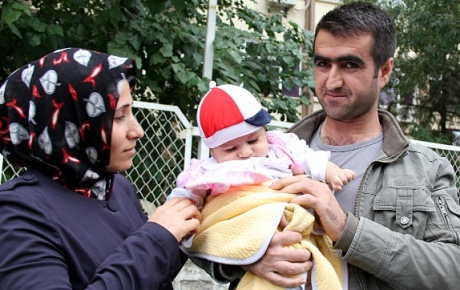 Diyarbakırda kaçırılan 4 aylık Yunus ailesine kavuştu
