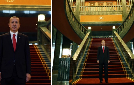 Erdoğanın oval ofisli yeni sarayı