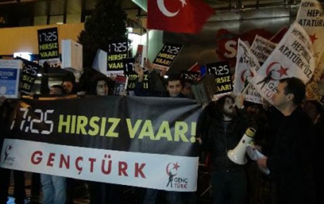 Beşiktaşta 17.25 protestosunda gözaltılar