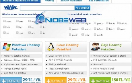 En kaliteli web sitesi hosting paketleri Niobewebde!