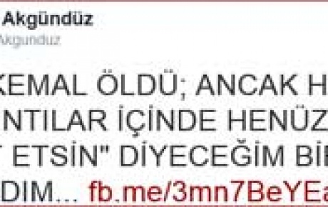 Yaşar Kemal için çirkin tweet
