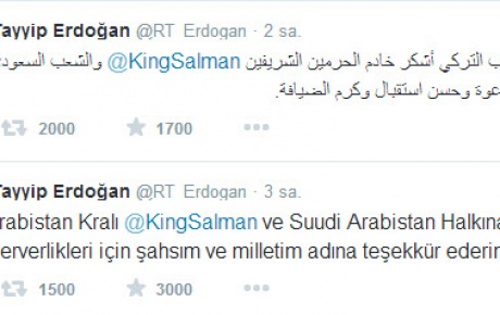 Erdoğandan Arapça tweet