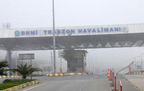 Trabzonda hava ulaşımına sis engeli