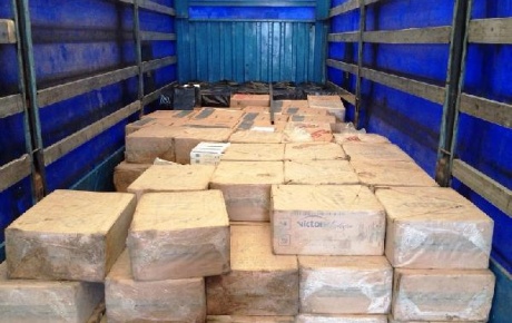 Viranşehirde 122 bin paket kaçak sigara ele geçirildi
