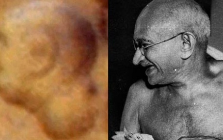 Gandhinin yüzü Marsta