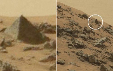 Curiosity , Marsta piramit buldu!