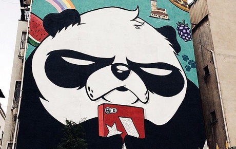 İstanbul sokaklarında kızgın pandalar
