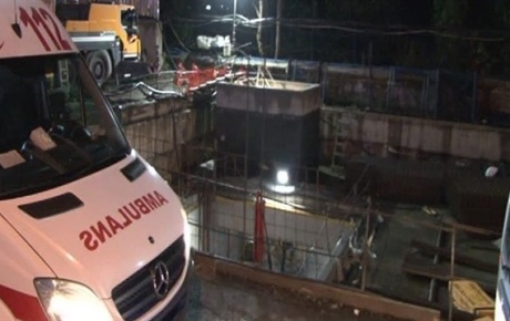 Üsküdarda metro inşaatında feci kaza