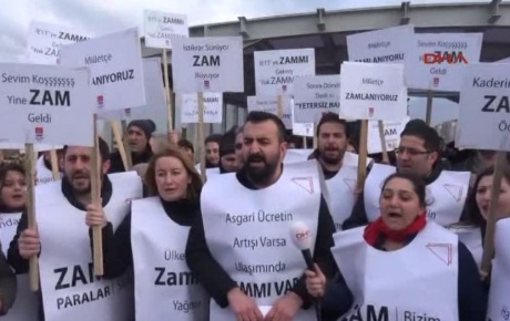 CHPden ulaşım zamlarına protesto eylemi
