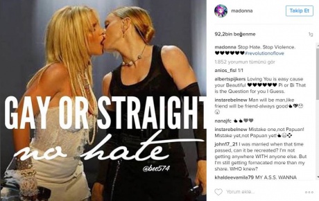 Madonna Orlando katliamını böyle protesto etti