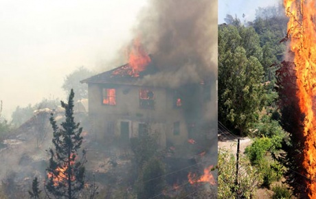 Antalya Kumlucada yangın kâbusu