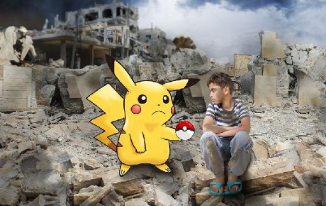 Pokemon Go, Suriyede savaşa karşı