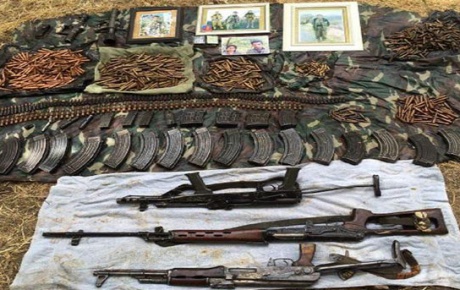 PKKnın silah deposu bulundu