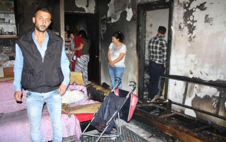 Yangının evsiz bıraktığı 3 çocuklu aile, yardım bekliyor