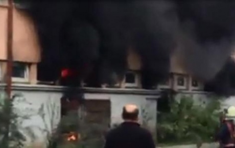 Trabzonda okulda korkutan patlama