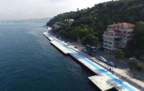 İstanbul Boğazına manzaralı yeni yürüyüş yolu