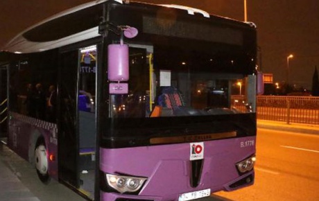 İstanbulda belediye otobüsüne molotoflu saldırı