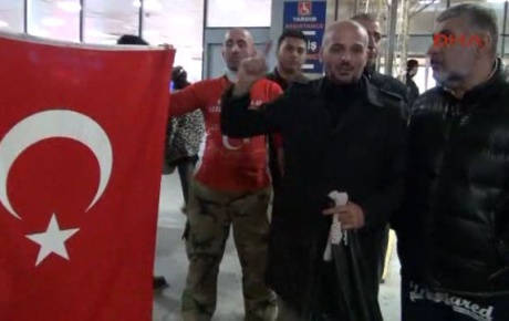 Atatürk Havalimanında eylem