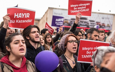Kadıköy ve Bakırköyde referandum protestoları