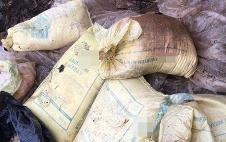 PKKya ait 1 ton 280 kilo amonyum nitrat ele geçirildi