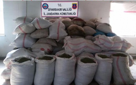 Diyarbakırda 5 ton 174 kilo esrar ele geçirildi