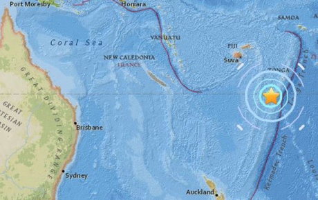 Fiji Adalarında 6.4 büyüklüğünde deprem