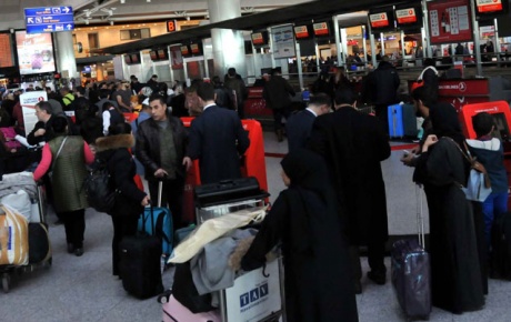 Atatürk Havalimanında sömestr tatili yoğunluğu