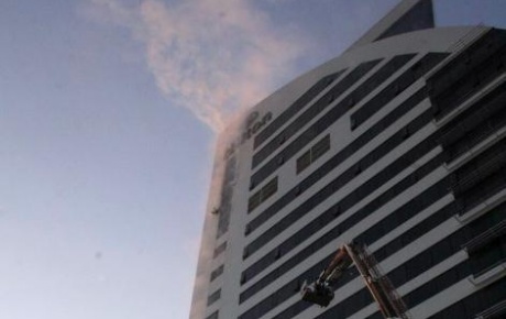Hilton Bursa Otelinde yangın