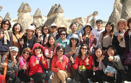 Kapadokyaya Çinli turist akını