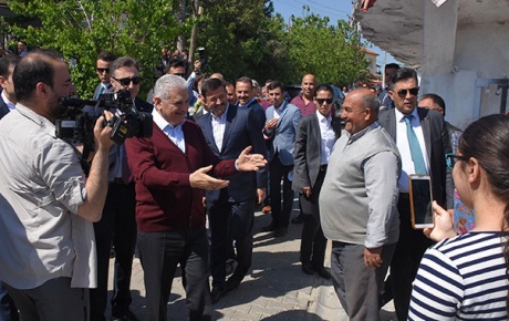 Başbakan Yıldırım, İzmirde
