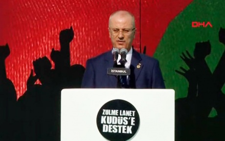 Filistin Başbakanı Zulme Lanet Kudüse Destek mitinginde konuştu