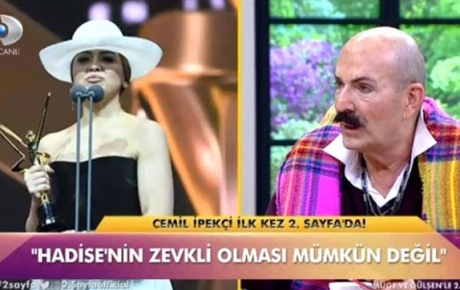 Modacı Cemil İpekçi canlı yayında Hadiseye demediğini bırakmadı!