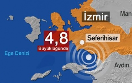 İzmir Seferihisarda 4,8lik deprem